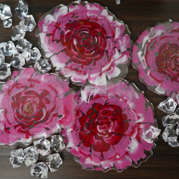 Rose Coasters - Picture 2 of 9